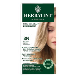 Herbatint Soin Colorant Permanent - Bitkisel İçerikli Saç Boyası No: 8N Light Blonde - Herbatint
