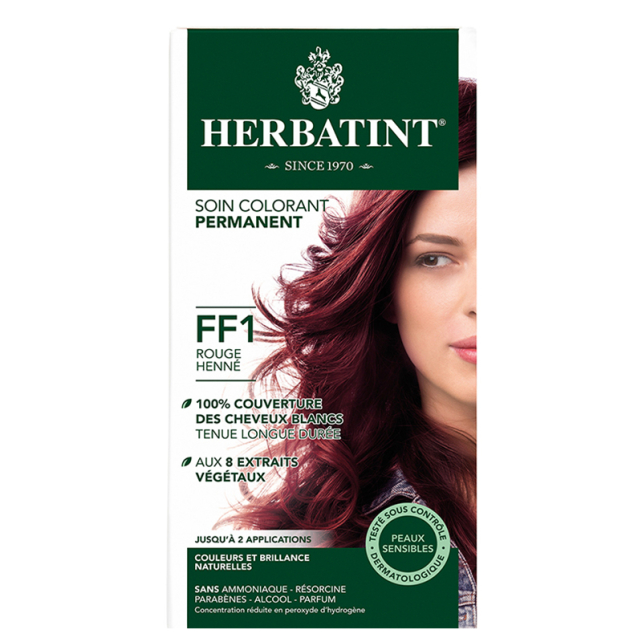 Herbatint Soin Colorant Permanent - Bitkisel İçerikli Saç Boyası No: FF1 Henna Red - 1