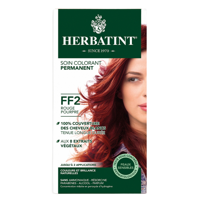 Herbatint Soin Colorant Permanent - Bitkisel İçerikli Saç Boyası No: FF2 Crimson Red - 1