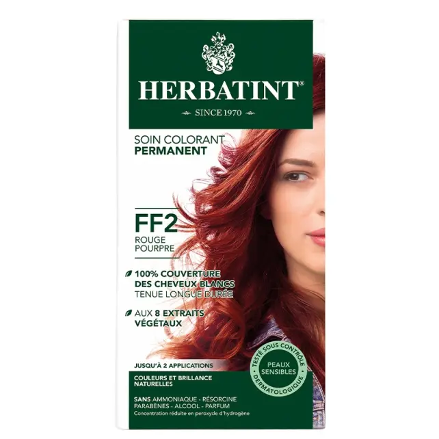 Herbatint Soin Colorant Permanent - Bitkisel İçerikli Saç Boyası No: FF2 Crimson Red - 1