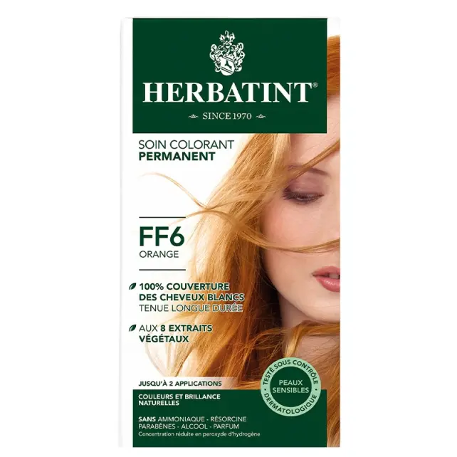 Herbatint Soin Colorant Permanent - Bitkisel İçerikli Saç Boyası No: FF6 Orange - 1
