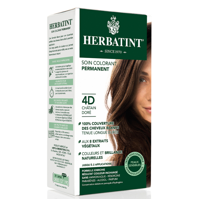 Herbatint Soin Colorant Permanent - Saç Boyası 4D Golden Chestnut - 2