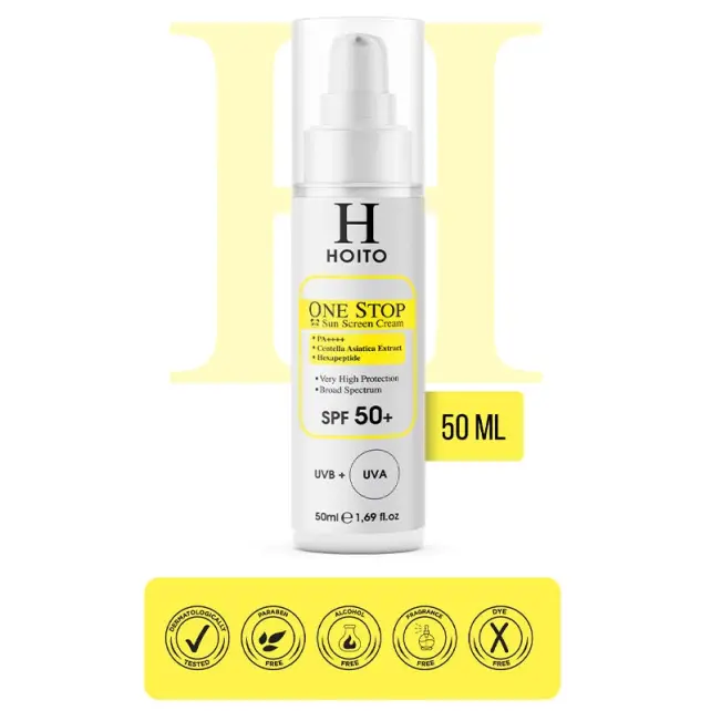 Hoito One Stop Sun Screen Cream SPF 50+ Güneş Kremi 50ml - 2