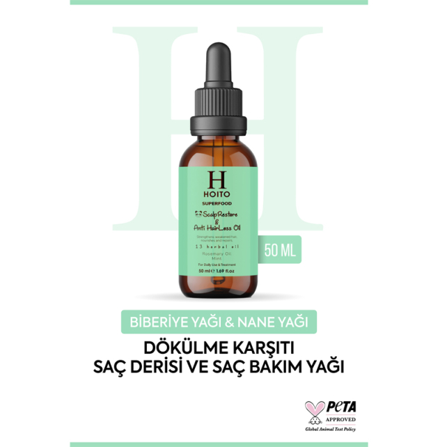 Hoito Superfood Anti Hairloos Oil - Saç Dökülmesine Karşı Bakım Yağı 50ml - 4