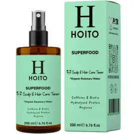 Hoito Superfood Scalp Hair Care Toner Organic Rosemary Water - Biberiye Suyu 200ml - 1