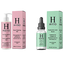 Hoito Yüz Temizleme Hyaluronik Asit Bakım Seti - Hoito
