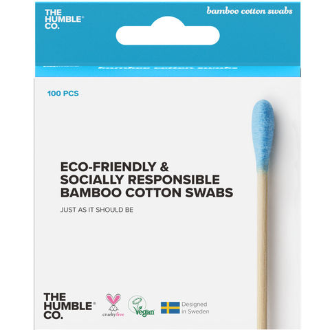 Humble Brush Bamboo Cotton Swabs %100 Ekolojik Kulak Çubuğu 100 Adet Blue Humble Brush Bamboo Cotton Swabs %100 Ekolojik Kulak Çubuğu 100 Adet Blue