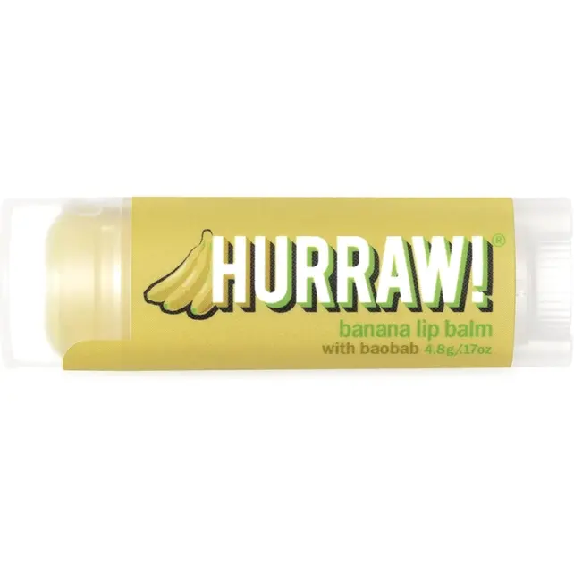 Hurraw Baobab Banana Lip Balm - Nemlendirici Dudak Kremi 4.8g - 2