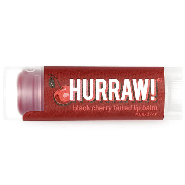 Hurraw Black Cherry Tinted Lip Balm - Renkli Dudak Kremi 4.8g - 2