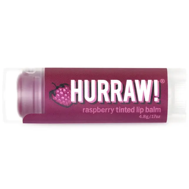 Hurraw Echium Raspberry Tinted Lip Balm - Renkli Dudak Kremi 4.8g - 2