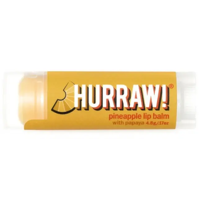 Hurraw Papaya Pineapple Lip Balm - Nemlendirici Dudak Kremi 4.8g - 2
