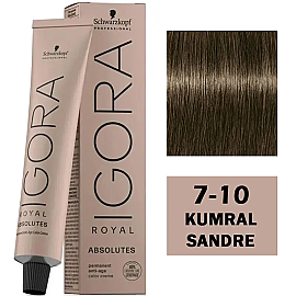 Igora Royal Absolutes Permanet Anti-Age Saç Boyası No: 7-10 Kumral Sandre 60ml - Igora