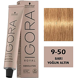 Igora Royal Absolutes Permanet Anti-Age Saç Boyası No: 9-50 Sarı Yoğun Altın 60ml - 1