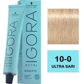 Igora Royal Highlifts Permanet Color Creme - Saç Boyası No: 10-0 Ultra Sarı 60ml - 1