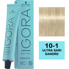 Igora Royal Highlifts Permanet Color Creme - Saç Boyası No: 10-1 Ultra Sarı Sandre 60ml - 1