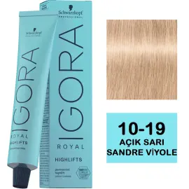 Igora Royal Highlifts Permanet Color Creme - Saç Boyası No: 10-19 Açık Sarı Sandre Viyole 60ml - 1