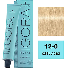 Igora Royal Highlifts Permanet Color Creme - Saç Boyası No: 12-0 Özel Açıcı 60ml - Igora