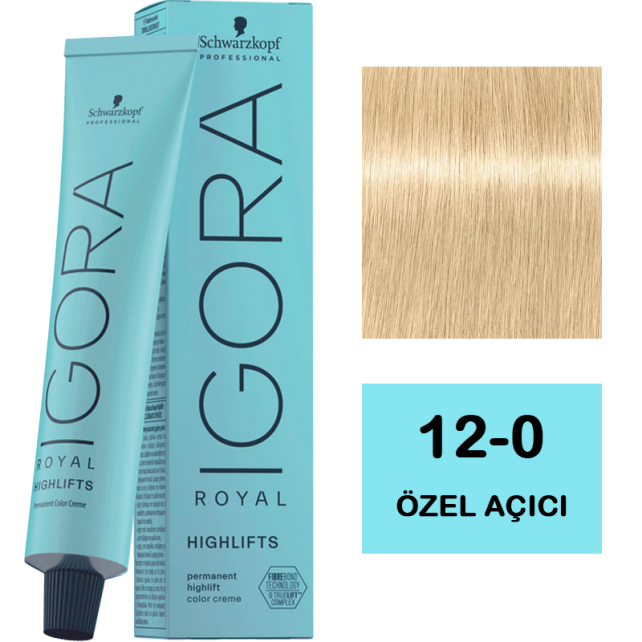 Igora Royal Highlifts Permanet Color Creme - Saç Boyası No: 12-0 Özel Açıcı 60ml - 1