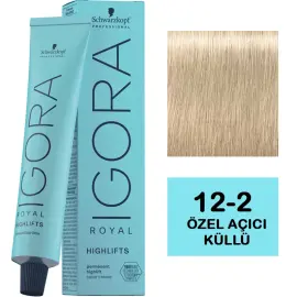 Igora Royal Highlifts Permanet Color Creme - Saç Boyası No: 12-2 Özel Açıcı Küllü 60ml - 1