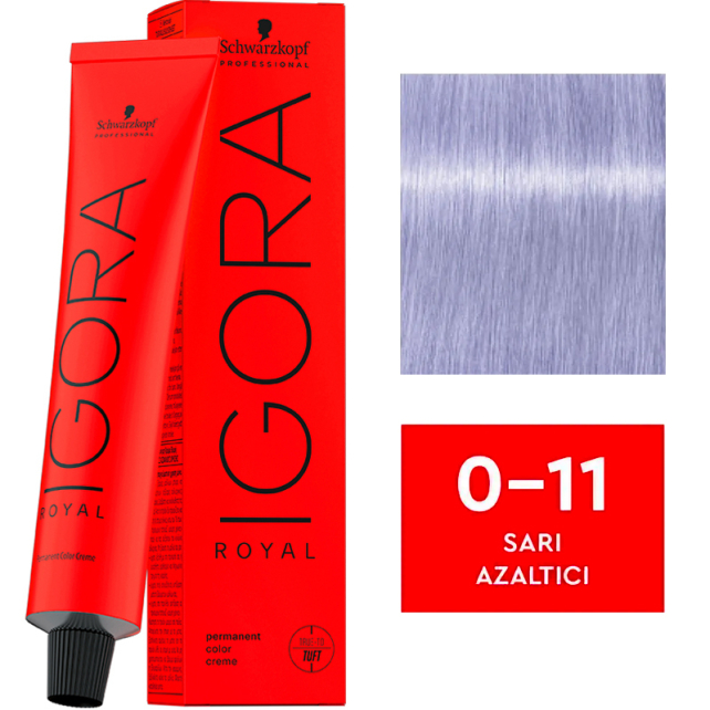 Igora Royal Permanet Color Creme - Saç Boyası No: 0-11 Sarı Azaltıcı 60ml - 1