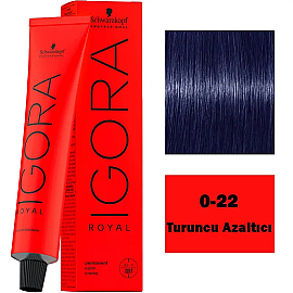 Igora Royal Permanet Color Creme - Saç Boyası No: 0-22 Turuncu Azaltıcı 60ml - Igora