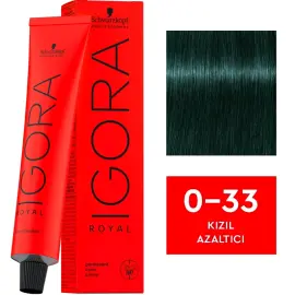 Igora Royal Permanet Color Creme - Saç Boyası No: 0-33 Kızıl Azaltıcı 60ml - 1