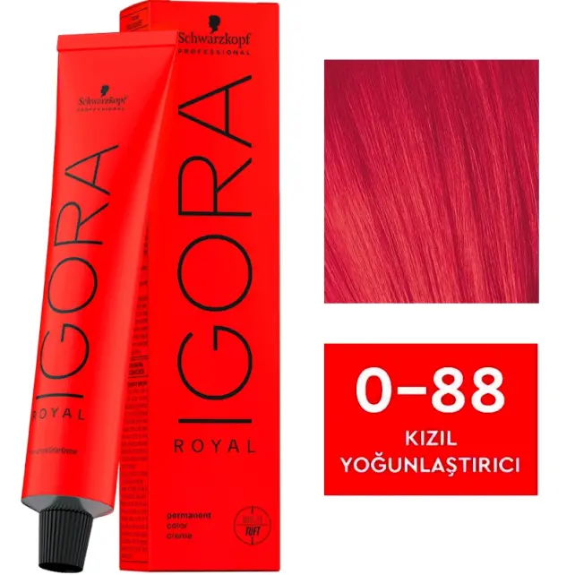 Igora Royal Permanet Color Creme - Saç Boyası No: 0-88 Kızıl Yoğunlaştırıcı 60ml - 1
