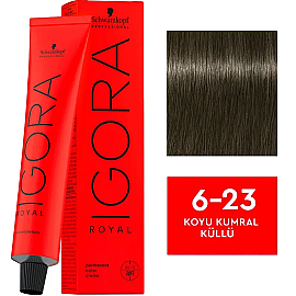 Igora Royal Permanet Color Creme - Saç Boyası No: 6 - 23 Koyu Kumral Küllü 60ml - Igora