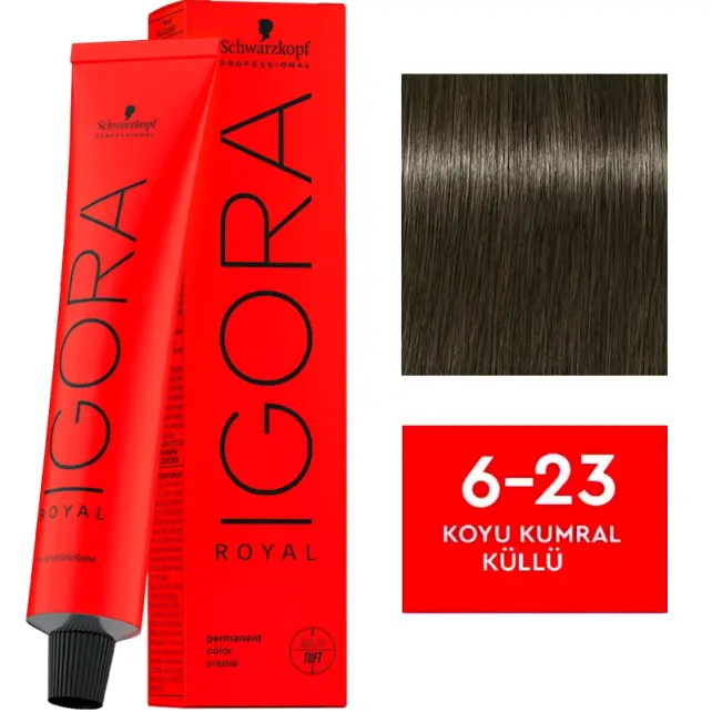 Igora Royal Permanet Color Creme - Saç Boyası No: 6-23 Koyu Kumral Küllü 60ml - 1