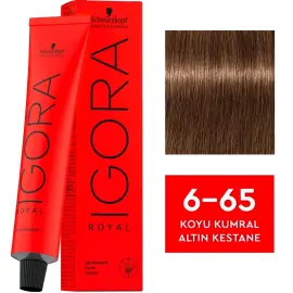 Igora Royal Permanet Color Creme - Saç Boyası No: 6-65 Koyu Kumral Altın Kestane 60ml - 1