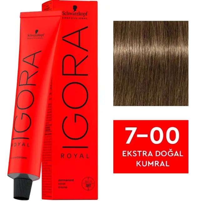 Igora Royal Permanet Color Creme - Saç Boyası No: 7-00 Ekstra Doğal Kumral 60ml - 1