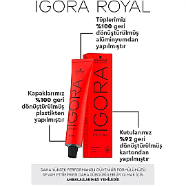 Igora Royal Permanet Color Creme - Saç Boyası No: 7-65 Kumral Çikolata Altın 60ml - 3