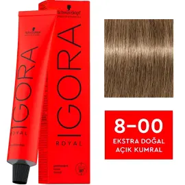 Igora Royal Permanet Color Creme - Saç Boyası No: 8-00 Ekstra Doğal Açık Kumral 60ml - 1