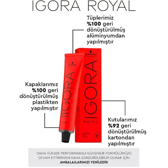 Igora Royal Permanet Color Creme - Saç Boyası No: 8-19 Açık Kumral Sandre Viyole 60ml - 3