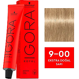 Igora Royal Permanet Color Creme - Saç Boyası No: 9-00 Sarı Ekstra Doğal 60ml - Igora