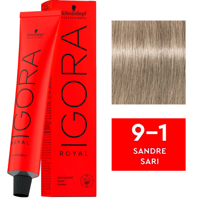 Igora Royal Permanet Color Creme - Saç Boyası No: 9-1 Sarı 60ml - 1