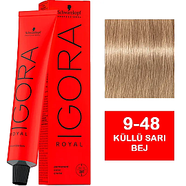 Igora Royal Permanet Color Creme - Saç Boyası No: 9-48 Küllü Sarı Bej 60ml - Igora