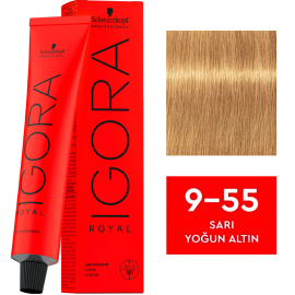 Igora Royal Permanet Color Creme - Saç Boyası No: 9-55 Sarı Yoğun Altın 60ml - Igora