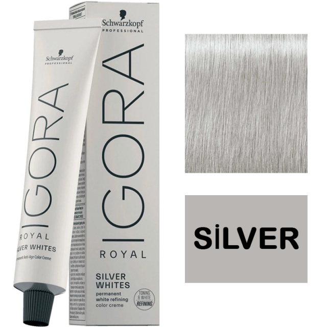 Igora Royal Silwerwhite Saç Boyası - Silver 60ml - 1
