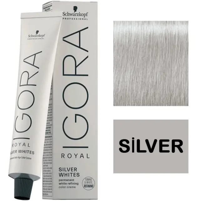 Igora Royal Silwerwhite Saç Boyası - Silver 60ml - 1