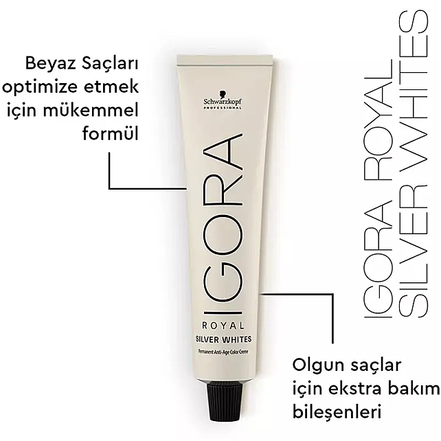 Igora Royal Silwerwhite Saç Boyası - Slate Grey 60ml - 3