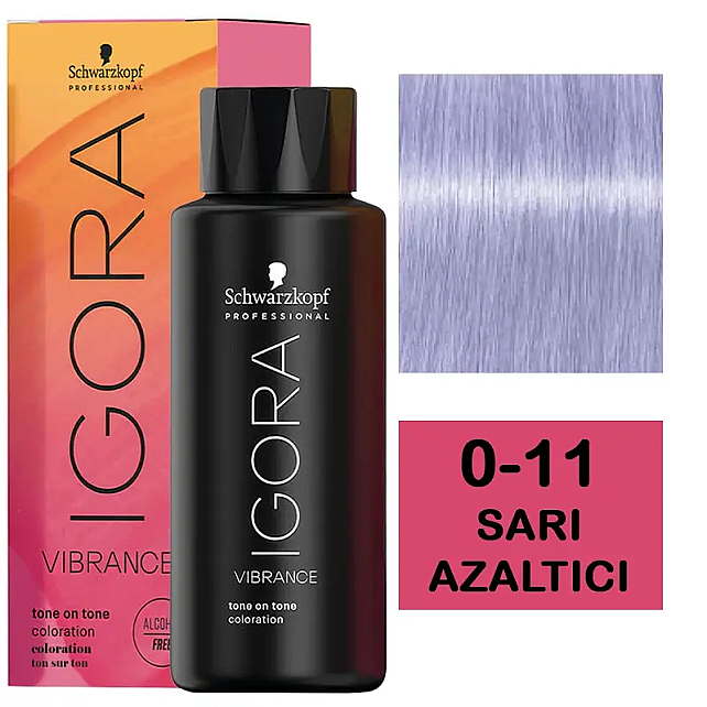 Igora Vibrance Cendre Concentrate - Sarı Azaltıcı No: 0-11 60ml - 1