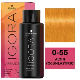 Igora Vibrance Tone On Tone Coloration - Saç Boyası No: 0-55 Açık Kumral Bej Çikolata 60ml - 1