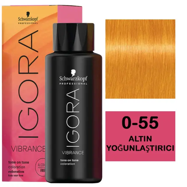 Igora Vibrance Tone On Tone Coloration - Saç Boyası No: 0-55 Açık Kumral Bej Çikolata 60ml - 1