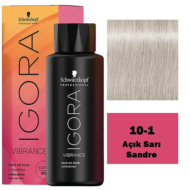 Igora Vibrance Tone On Tone Coloration - Saç Boyası No: 10-1 Tonlayıcı Sandre 60ml - 1