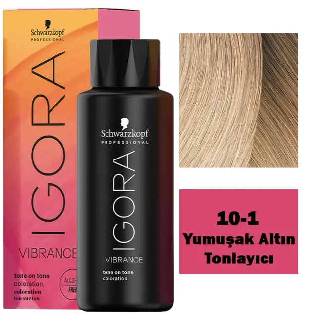 Igora Vibrance Tone On Tone Coloration - Saç Boyası No: 10-5 Yumuşak Altın Tonlayıcı 60ml - 1