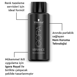 Igora Vibrance Tone On Tone Coloration - Saç Boyası No: 4-00 Ekstra Yoğun Kahve 60ml - 4