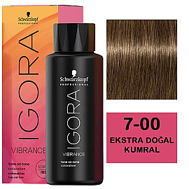 Igora Vibrance Tone On Tone Coloration - Saç Boyası No: 7-00 Ekstra Doğal Kumral 60ml - Igora