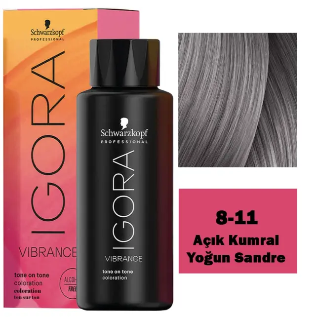 Igora Vibrance Tone On Tone Coloration - Saç Boyası No: 8-11 Açık Kumral Yoğun Sandre 60ml - 1