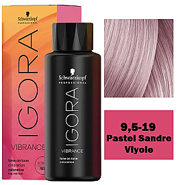 Igora Vibrance Tone On Tone Coloration - Saç Boyası No: 9,5-19 Pastel Sandre Viyole 60ml - Igora
